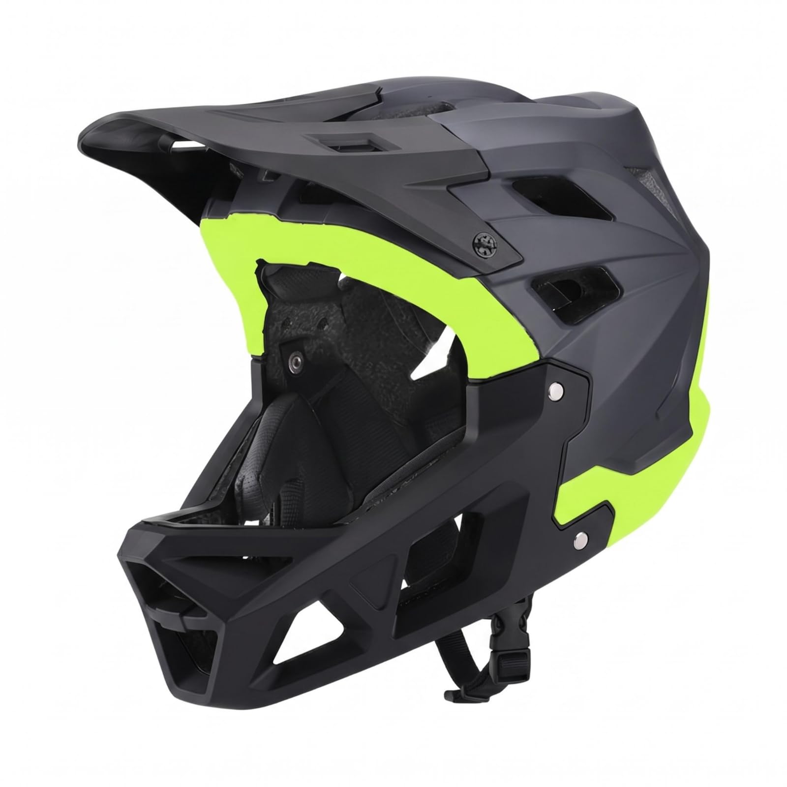 Homyl Fahrradhelm Erwachsene Vollabdeckung Sturzhelm Belüftung Schutzkappe mit Kinnschutz Komfortables PC Material für Mountainbiking Downhill Trailfahren Stadtradeln