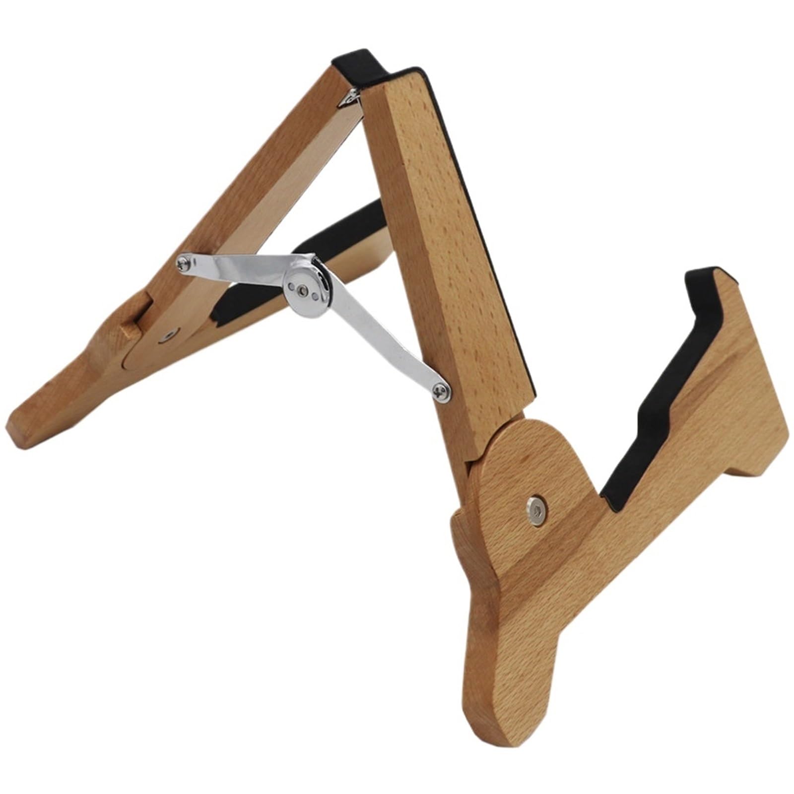 GCYEIDMA Guitar Stand Wood Portable Guitar Rack Foldable Lightweight Wood Stand For Electric Classical Bass Ukulele Violin Stable Floor Display