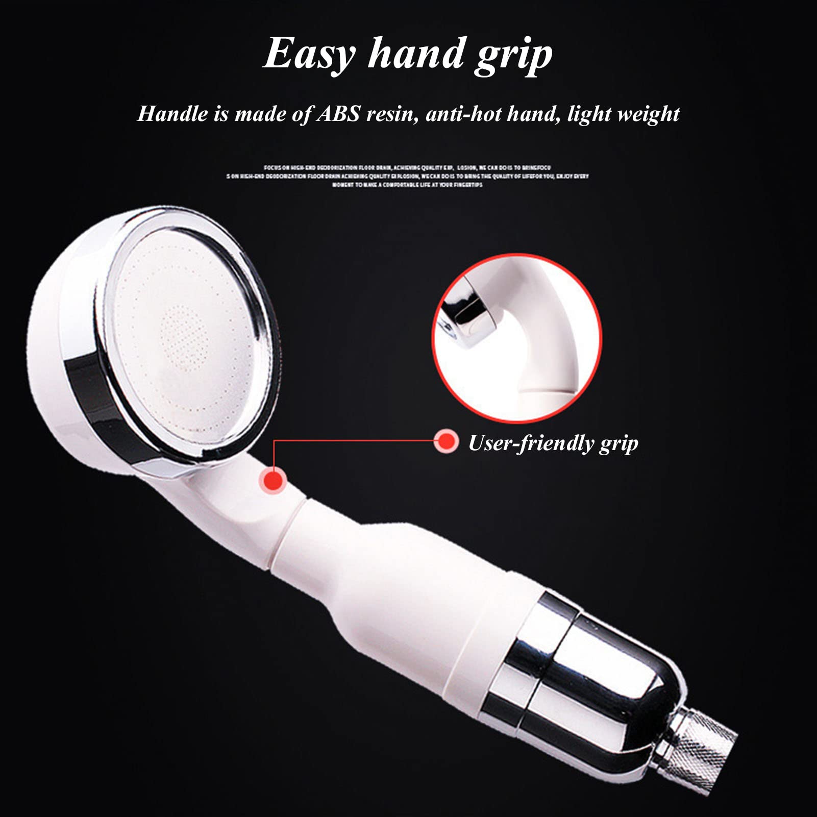 Cabezal de ducha de alta presión con filtro de mano, cabezales de ducha hidratantes para aliviar la piel seca y prevenir la pérdida de cabello, ideal para experiencia de spa en casa