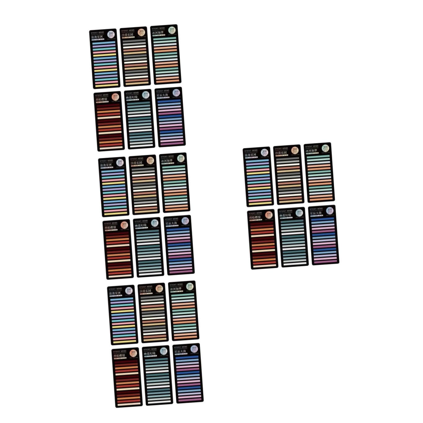 Tofficu Sätze Bunte Haftnotizen klebemarkierungen klebesticks Haftmarker Farbige Marker Tabs klebepunkt Aufkleber Klebestreifen Post klebriger Notizblock Buchregisterkarten das Haustier