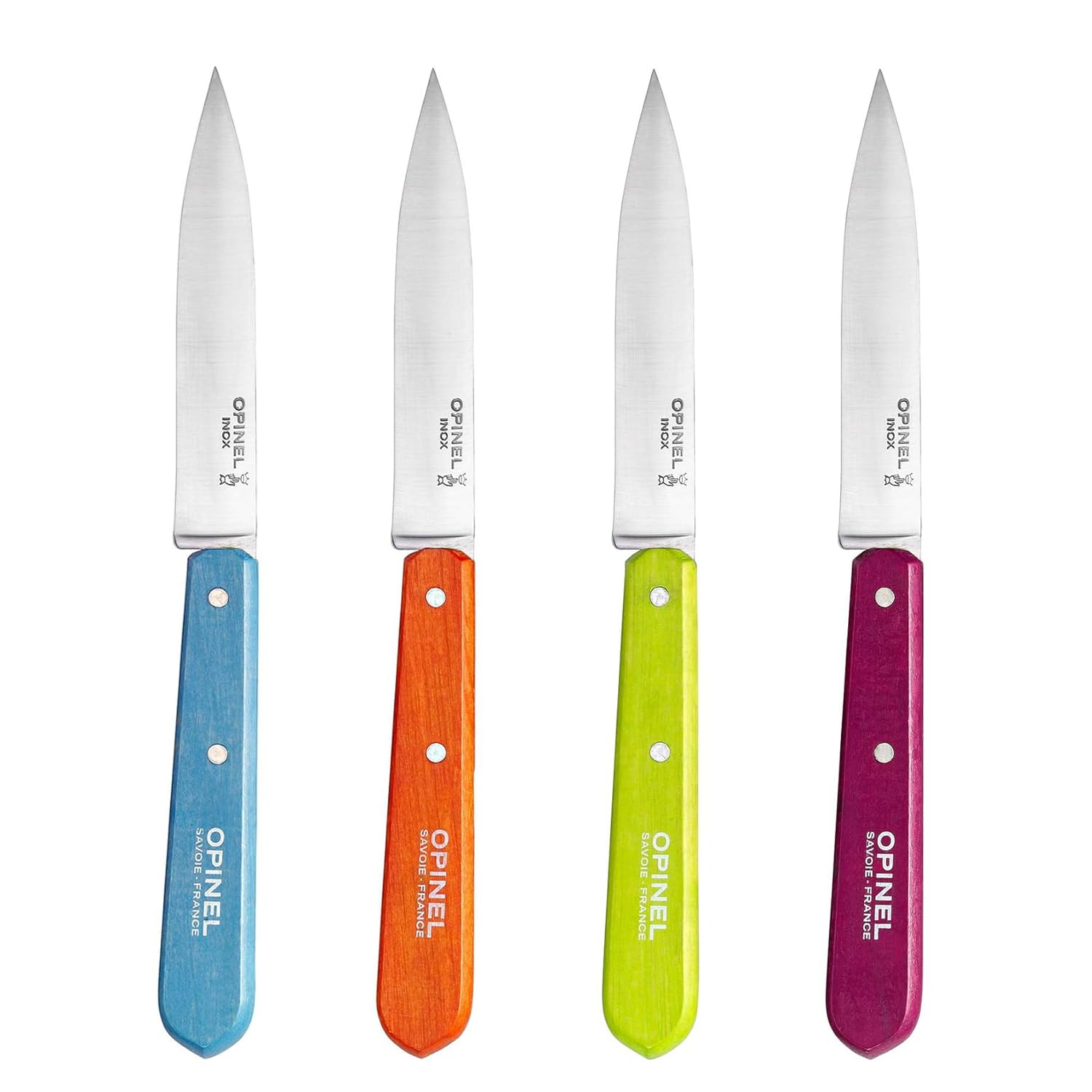 Opinel Sweet Pop Paring Knives (4pieces), Multi-Colour, 10cm, OP-001381, 1