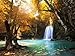 Produktbild VLIES Fototapete-WASSERFALL THAILAND-350x260cm-7 Bahnen-(365T)-Inkl. Kleister-EASYINSTALL-PREMIUM-Tapete XXL Foto-Mural Bild Poster Einhörner Pferde Fabel Tiere Kinder Natur Landschaft