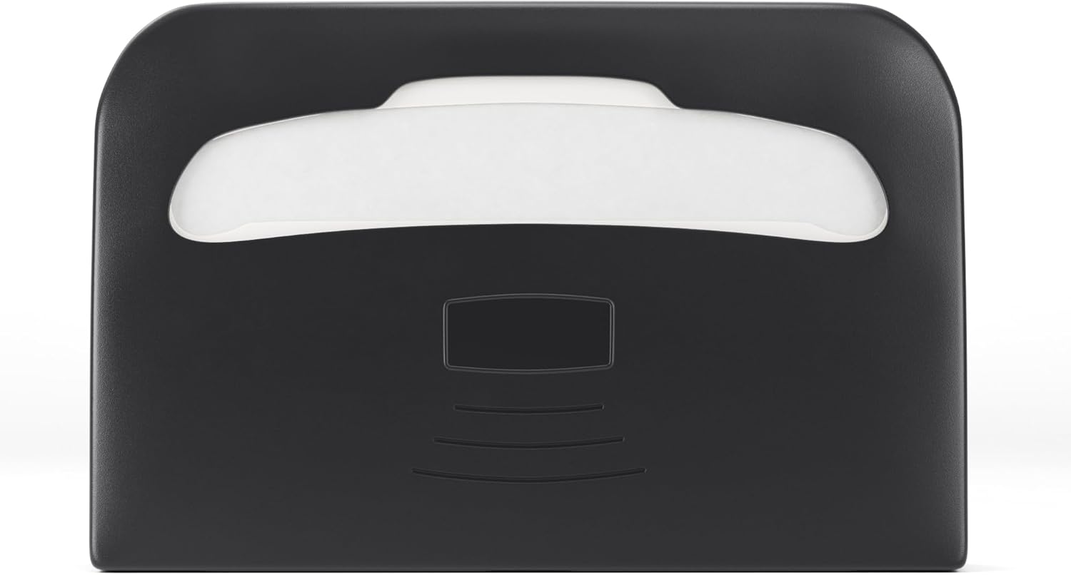 Commercial Toilet Seat Cover Dispenser Wall Mount, White Half-Fold Toilet Seat Cover Holder for Bathroom/Restroom