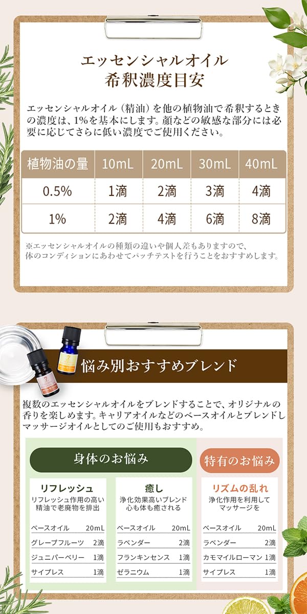 Amazon.co.jp: 7beauty エッセンシャルオイル 【フローラル