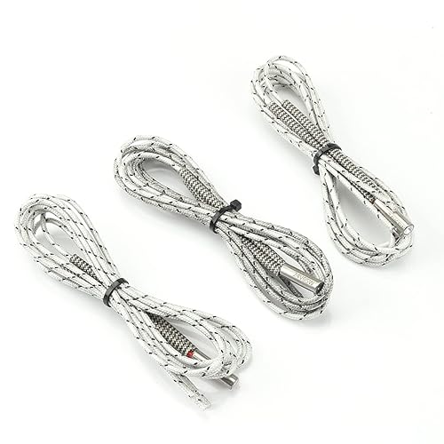 BCZAMD 3 piezas de 24 V 65 W Cartucho de calentador de cerámica mejorado 1 M Accesorios para impresora 3D tubo de calefacción de 24409in para Reprap