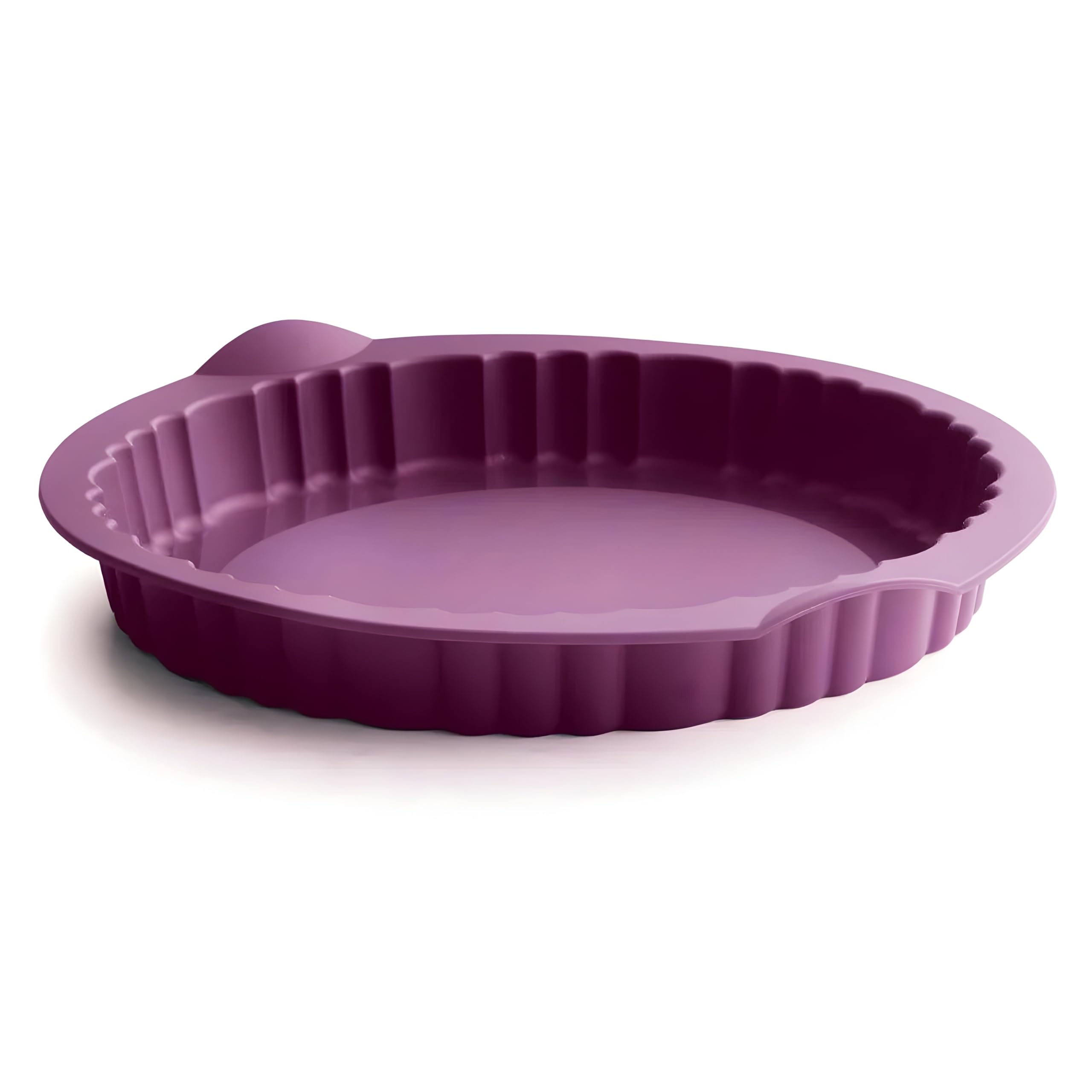 Tupperware Stampo in silicone per torta di mele torta viola liscia e arcuata rotonda stampo in silicone liscio ad arco rotondo