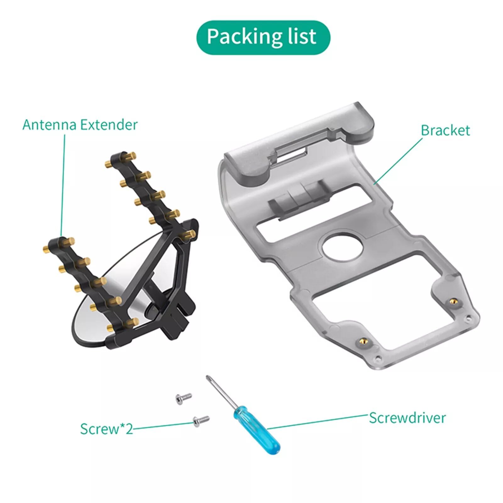 Amplificador de rango de señal de antena para mando a distancia DJI RC, amplificador de rango de antena, accesorios de control remoto para DJI Mini3/Mini3 Pro