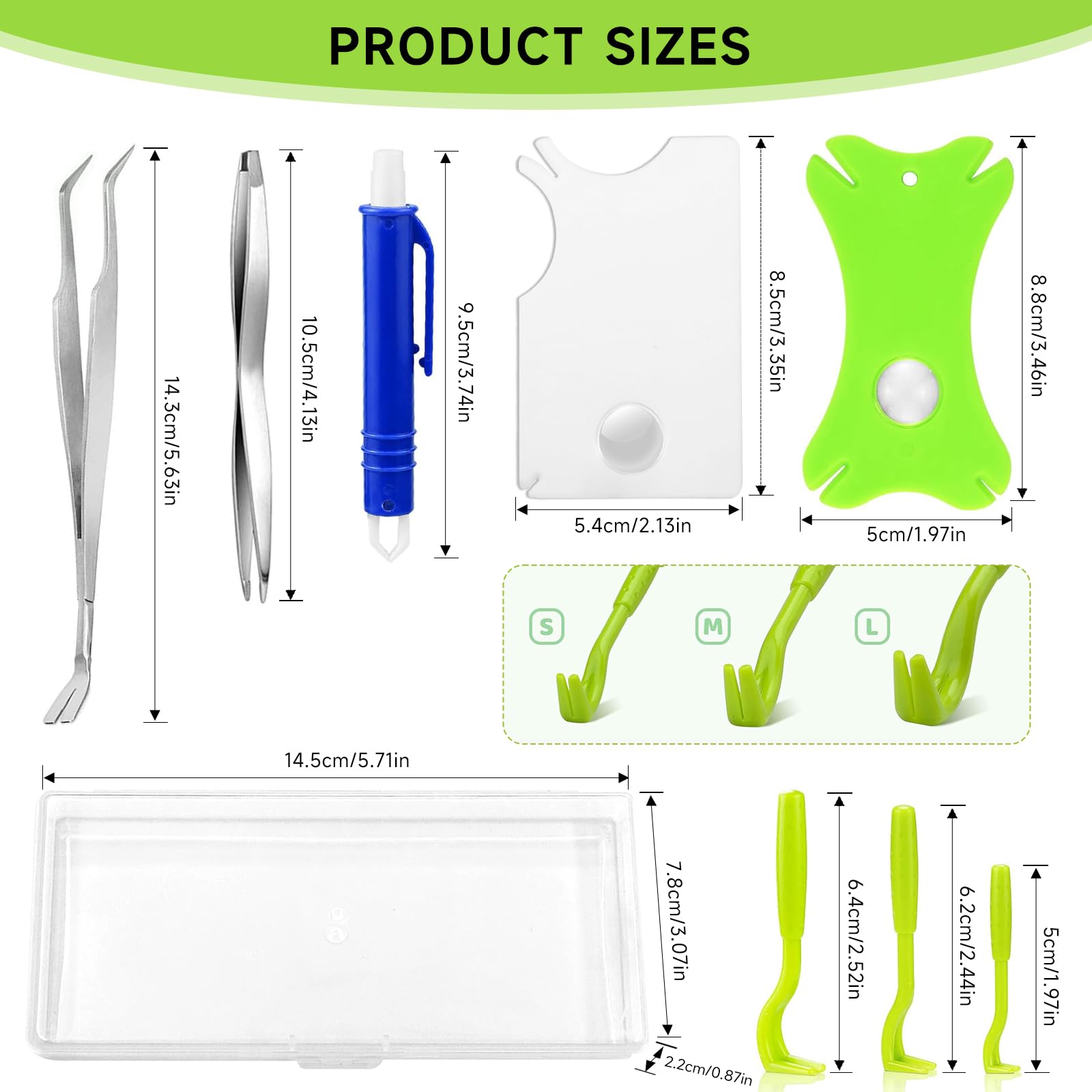 TAIHOBO Tick Remover Tools for Dogs Set 8PCS Painlessly Tick Remover for Humans Tick Remover for Cats with Storage Box Safe and Durable Tick Removal Tool - Image 2