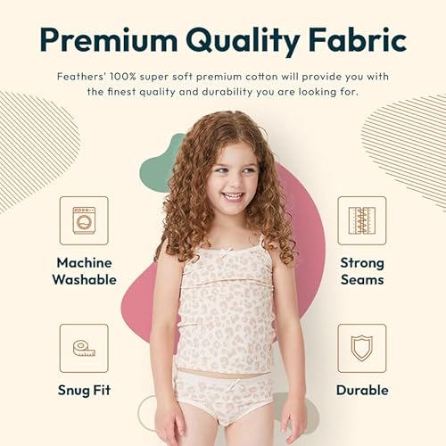 Feathers Girls And Toddler Underwear - Kids Underwear - Super Soft Cotton Rose #TOP1
