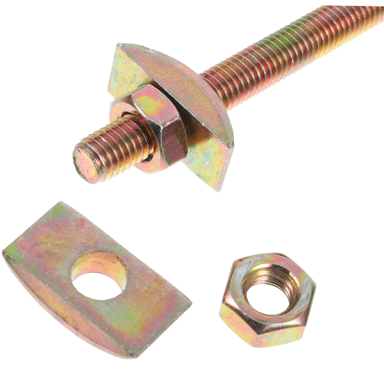 Arbeitsplattenverbinder aus Eisen Goldfarben Stabile Möbelverbindung Einfache Montage für Tisch und Bettgestelle 10 Stück