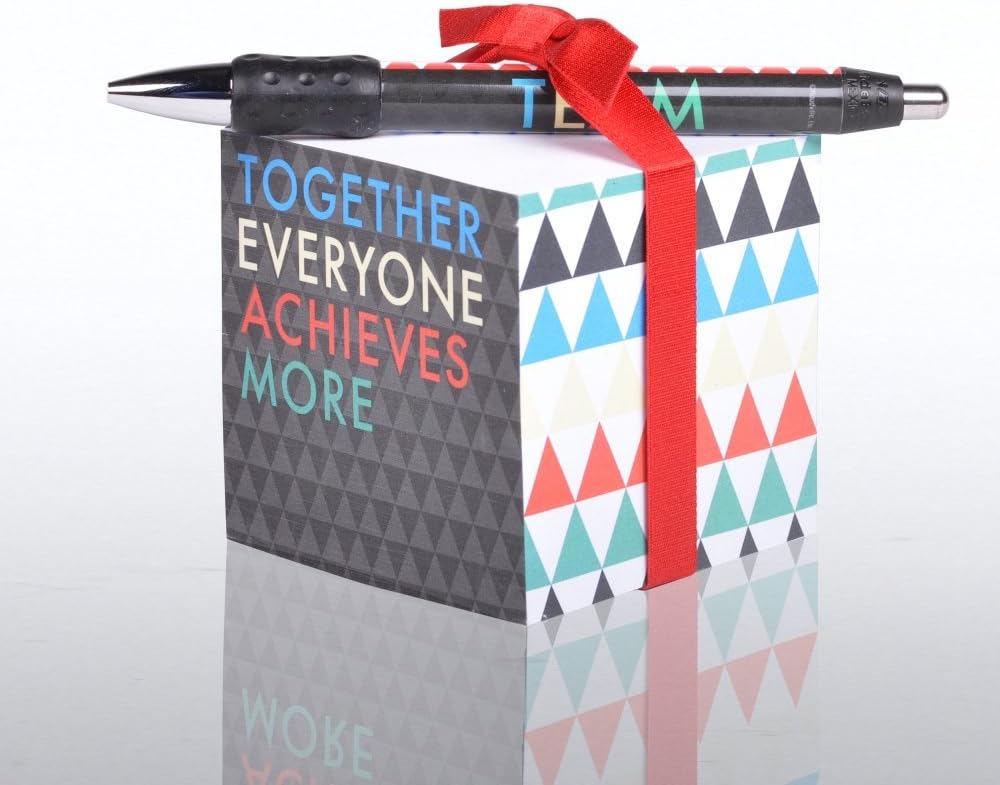 Note Cube & Pen Gift Set T.E.A.M Sticky Note Pads