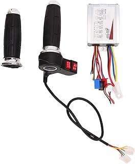 Weojeviy Electric Bikes Brushed Controller Throttle Grip Set 36V 350W Good Heat Dissipation 3 Speed Electric Bike Motor Controller Kit