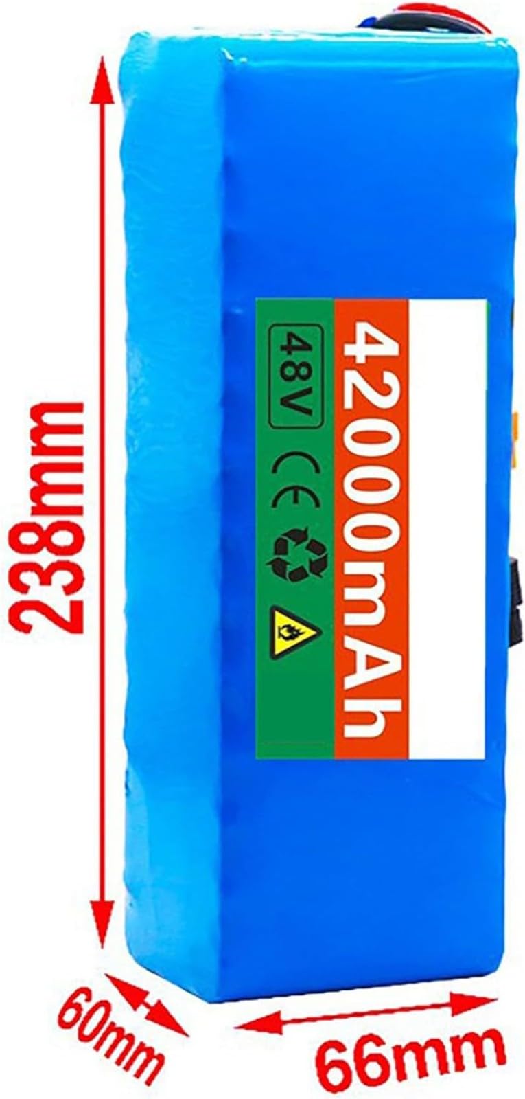 48V 42Ah 13S3P Batería Impermeable Para Bicicleta Eléctrica, Recargable, Con Cargador Y BMS, Para Motores De Bicicletas Eléctricas Y Patinetes Eléctricos De 200W A 1000W XT60+DC