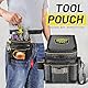 WINHUNT Werkzeugbeutel mit Gürtelschlaufe, Hammerschlaufe und Schlaufe mit Karabinerhaken Ideal für Handwerker, Elektriker, Gärtner, 18 Taschen, 22x15x4cm - Werkzeuggürtel Herren Werkzeugtasche Gürtel