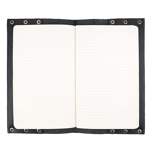 Miniatura 5 de Ocultar y beber, Cuero remachado cubierta del diario Moleskine (5 x 8.25 in.) (Cuaderno no incluido), funda Cahier, funda, estilo vintage, hecho a