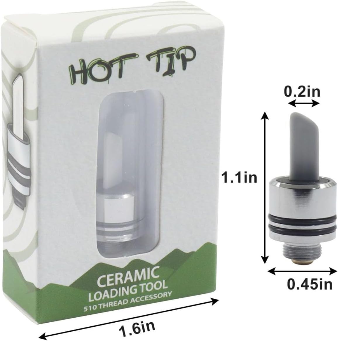 Ceramic Hot Knife Tip are Heating Multi-Tool for Slicing Wax or Viscous Oil (1Pcs Silver)