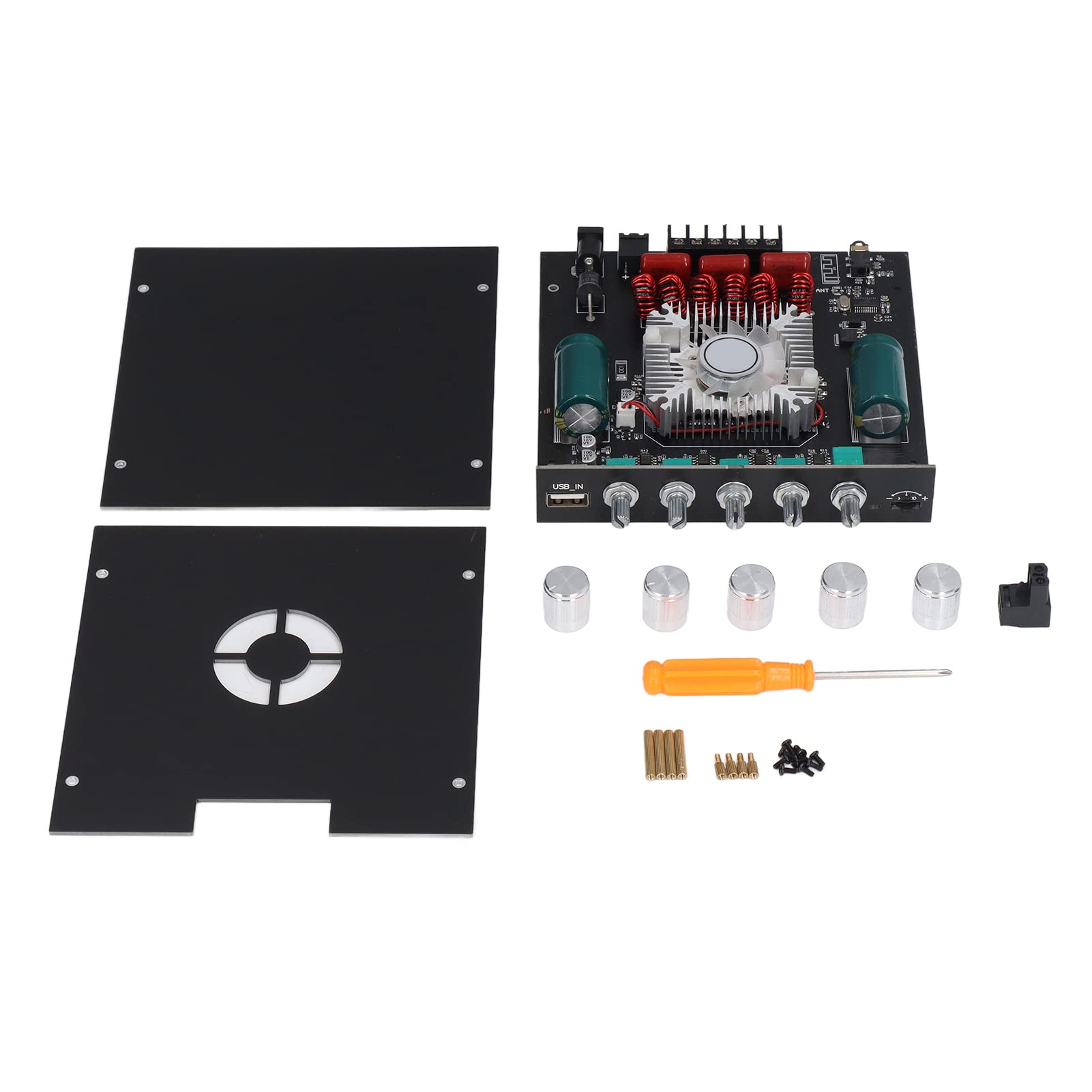 Pssopp ZK HT21 Amplificatore di Potenza Design Compatto 2.1 100 W per gli Appassionati di Musica e Home Theater
