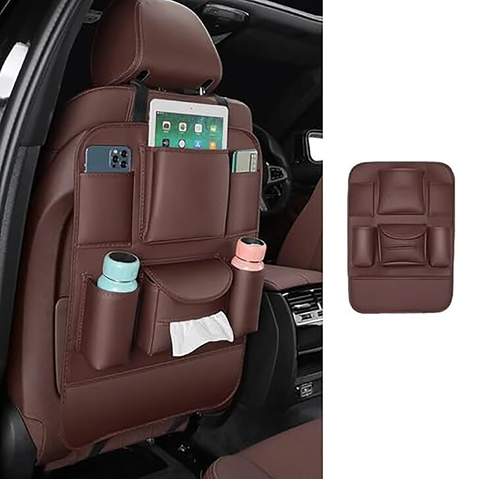 Protezione per Schienale Auto Bambini per Jeep Renegade 2014-2020, Pelle Organizer Bambino per Sedile Copri Sedile per Seggiolino Impermeabile AntiGraffio Interni Accessorio