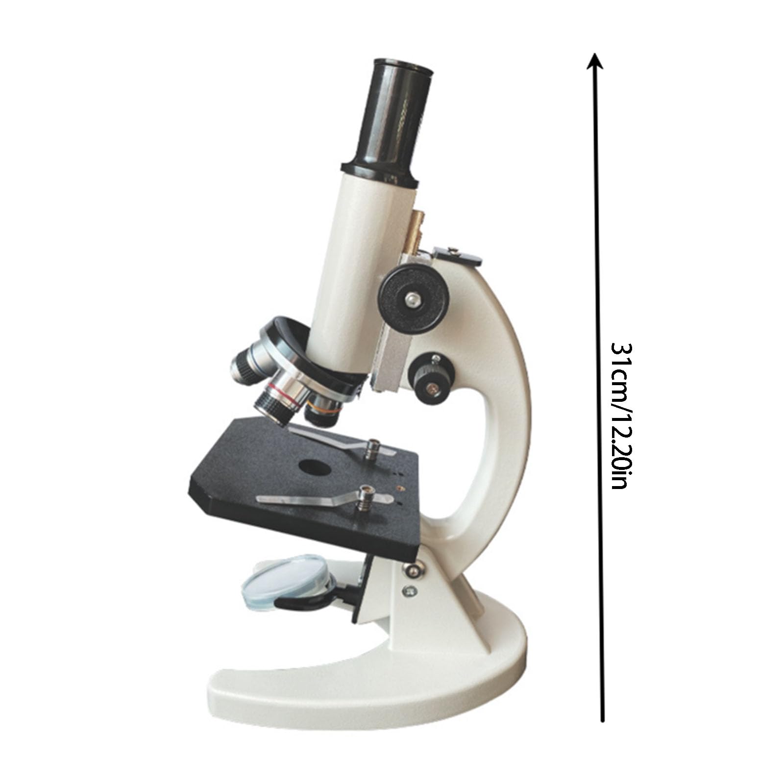 Microscopio binoculare con vetrini Microscopi con ingrandimento 40X-5000X per adulti Bambini Scuola Casa Laboratorio Binocolo con vetrini