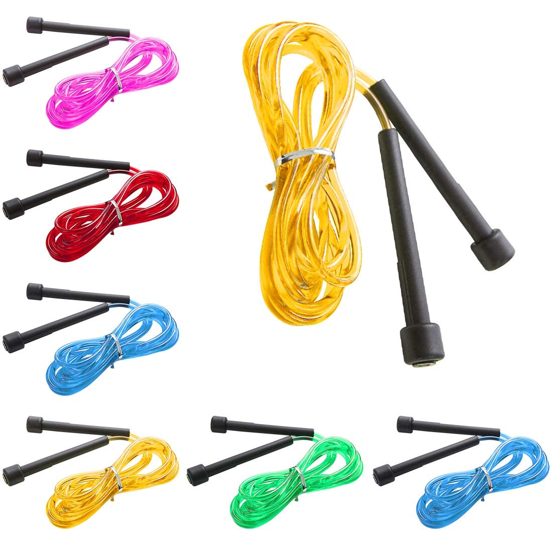 PVC-Springseil, Boxen, Geschwindigkeit, günstig, Fitnessstudio, Training, Fitness, Training, Kinder, verstellbares Springseil für Schüler