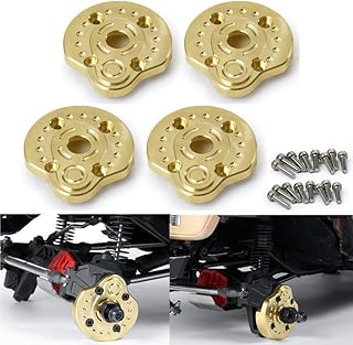 RCLions 4pcs Heavy Weight 50g Brass Outer Portal Drive Housing for AXAIL SCX10 III AXI03007 Upgrade Parts 1/10 RC Crawler Car