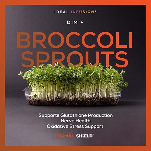 Miniatura 5 de Bloqueador de estrógenos y equilibrio hormonal para hombres y mujeres: suplemento DIM de 300 mg con BioPerine - Extracto de brote de brócoli de
