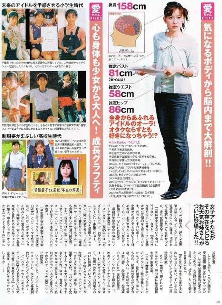 Amazon.co.jp: ;;切り抜き4ページ 皆藤愛子 朝のナンバーワン