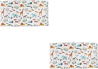 Veemoon 2 Peças Forro Capa De Almofada De Fralda Impressão Capa De Relógio Troca De Mesa Capa De Almofada Toalha De Mesa Troca De Mesa De Bebê Tapete De Mesa De Troca De Almofadas De Mesa