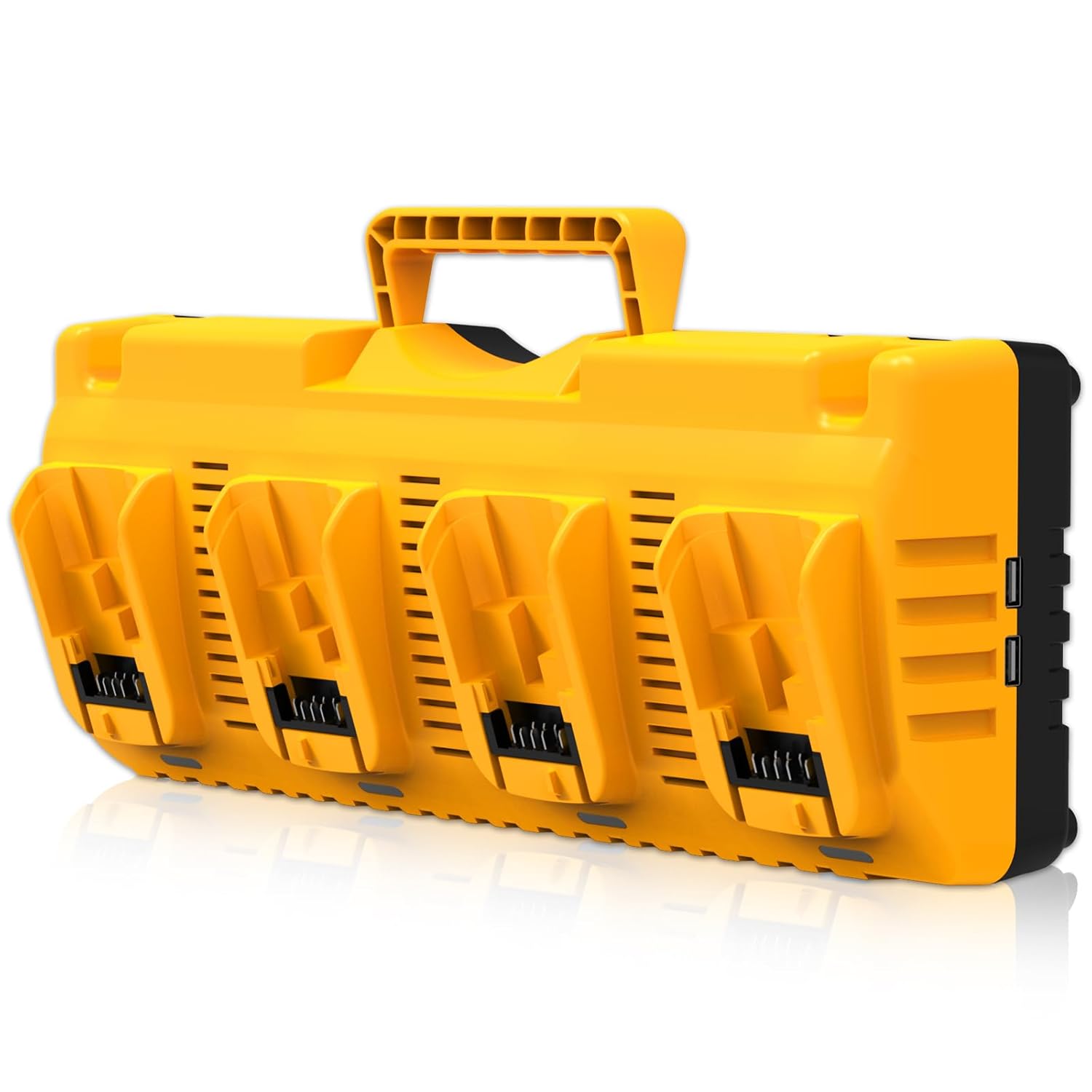 Carregador OHYES BAT DCB104 4-Port para Baterias Dewalt 12V/20V Max - Substituição Compatível com Carregador Dewalt 12V