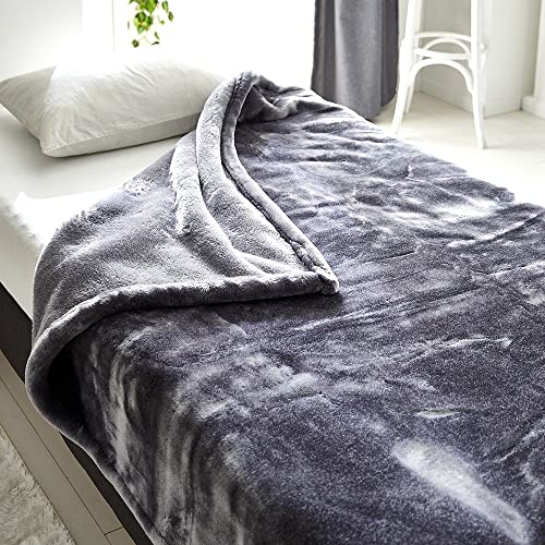 昭和西川 毛布 シングル 日本製 泉大津 厚手 冬 ふっくら ボリューム感 なめらかな肌触り メランシカ 140×200cm 1.8kg グレー 昭和西川 毛布 シングル 日本製 泉大津 厚手 冬 ふっくら ボリューム感 なめらかな肌触り メランシカ 140×200cm 1.8kg グレー