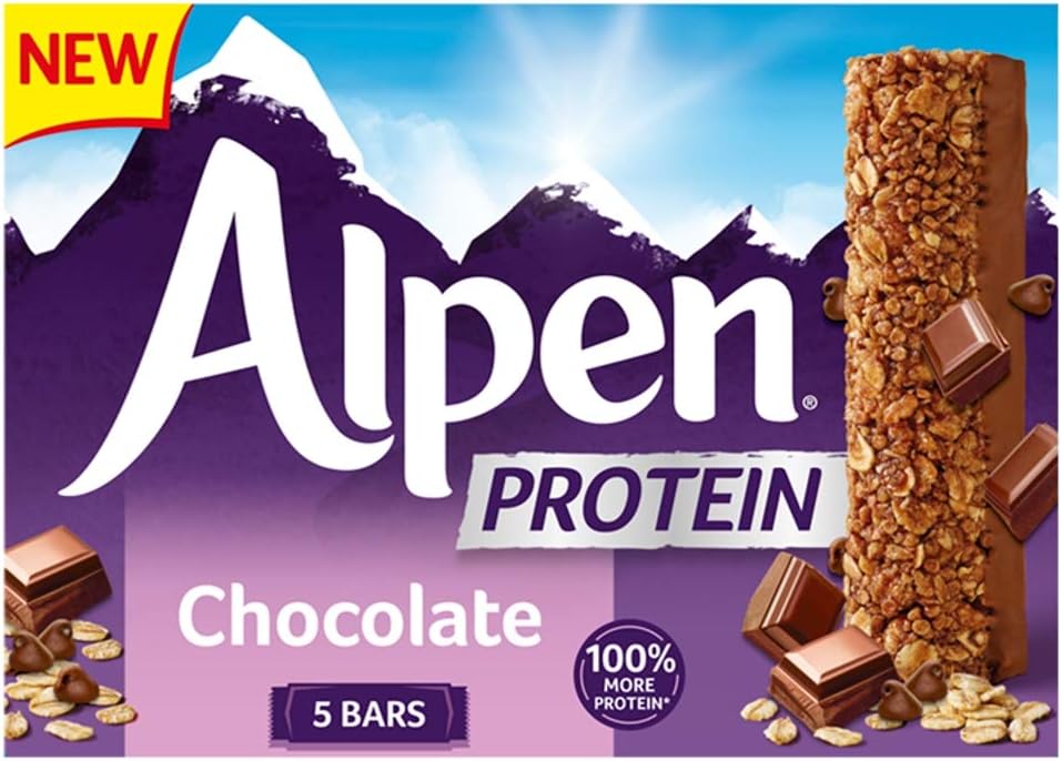 Alpen Protein Bars Chocolate, 5 x 34g