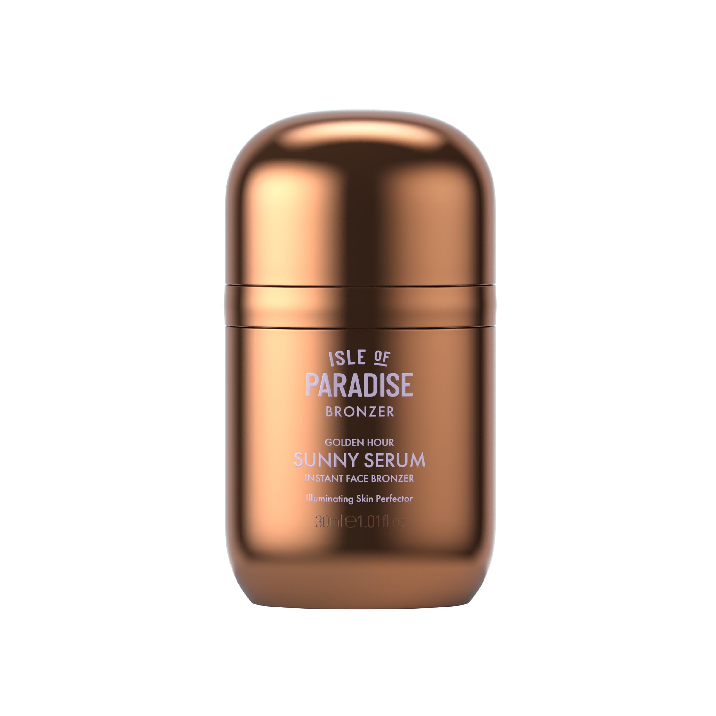 Isle of Paradise Sunny Serum Bronzing Serum – Instantly Illuminating Liquid Face Bronzer with Niacinamide, Buildable Wash-Off Formula for Versatile Wear – 1.01 fl oz