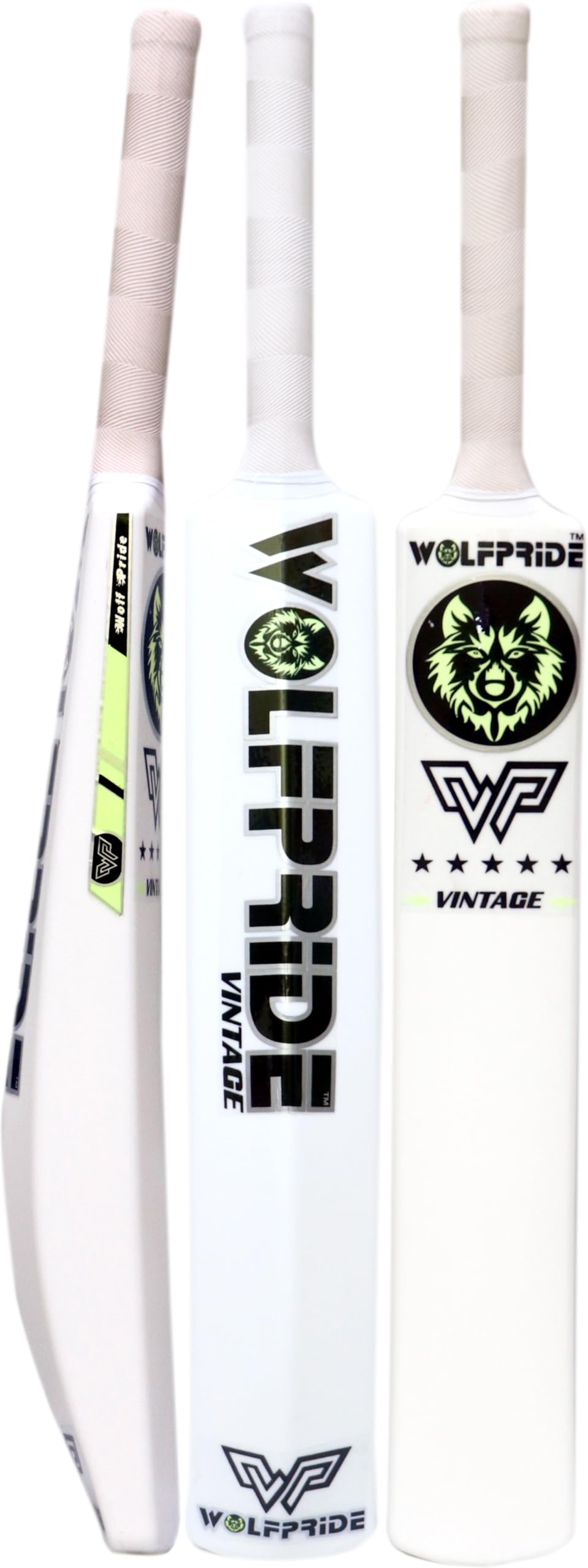 Vintage Yellow & White Grip White Cricket Bat Full Size Plastic Bat Tennis Cricket bat Lightweight Fiber bat Hard Plastic bat Standard Size Cricket Bats for Adults-picture-25
