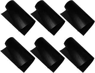 DOITOOL Conjunto de 6 peças de tapete de churrasqueira para churrasco ao ar livre assadeira antiaderente assadeira rede churrasqueira tapete de pastelaria fibra de vidro grelha antiaderente tapete de churrasco pastelaria fibra de vidro