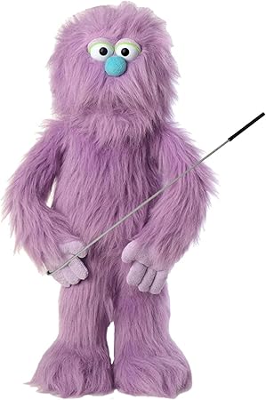 30" Purple Monster Puppet, Full Body Ventriloquist Style Puppet