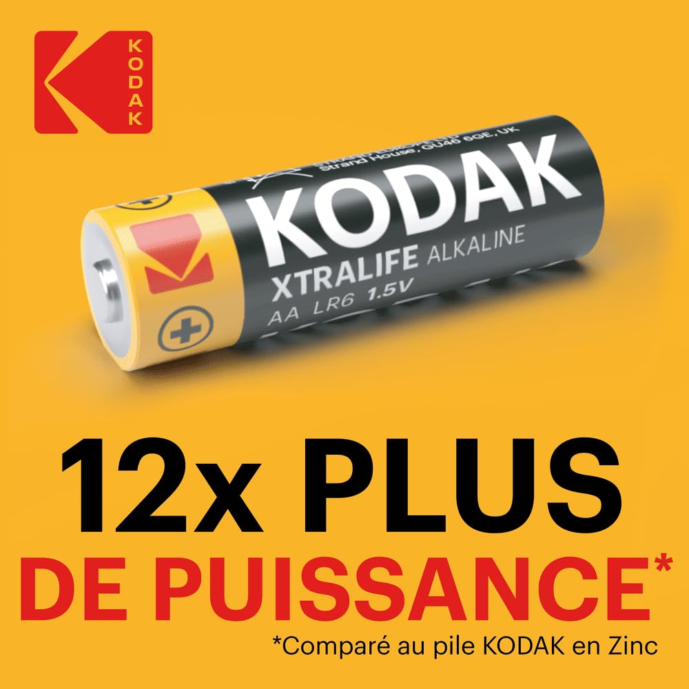 100 batterie AA, LR6, 1,5 V, alcaline | 148% in più di potenza, 10 anni di conservazione, protezione avanzata contro le perdite, batterie ad alte prestazioni