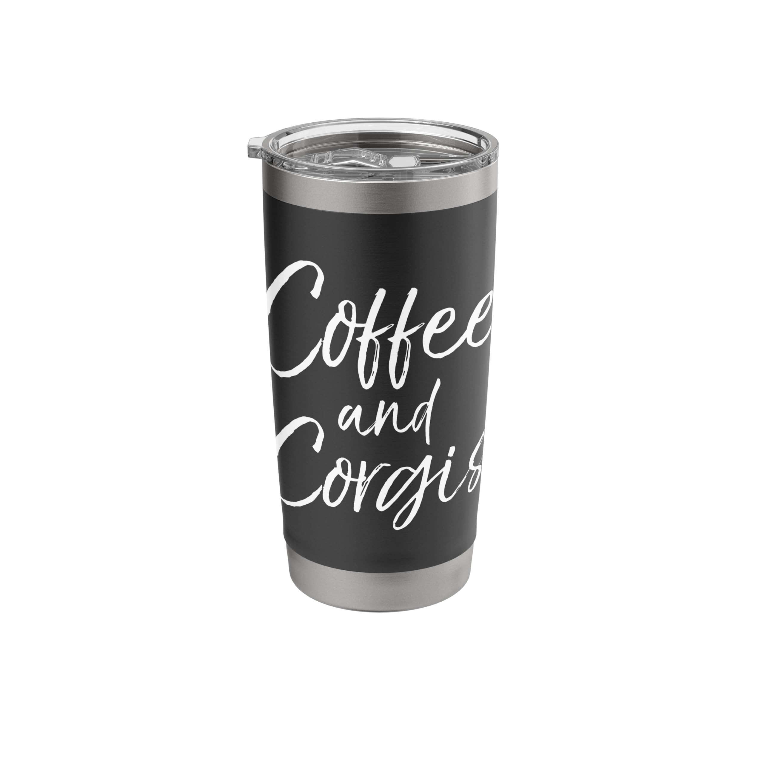 Coffee and Corgis Shirt for Women Cute Welsh Dog Mom Shirt Stainless Steel Insulated Tumbler