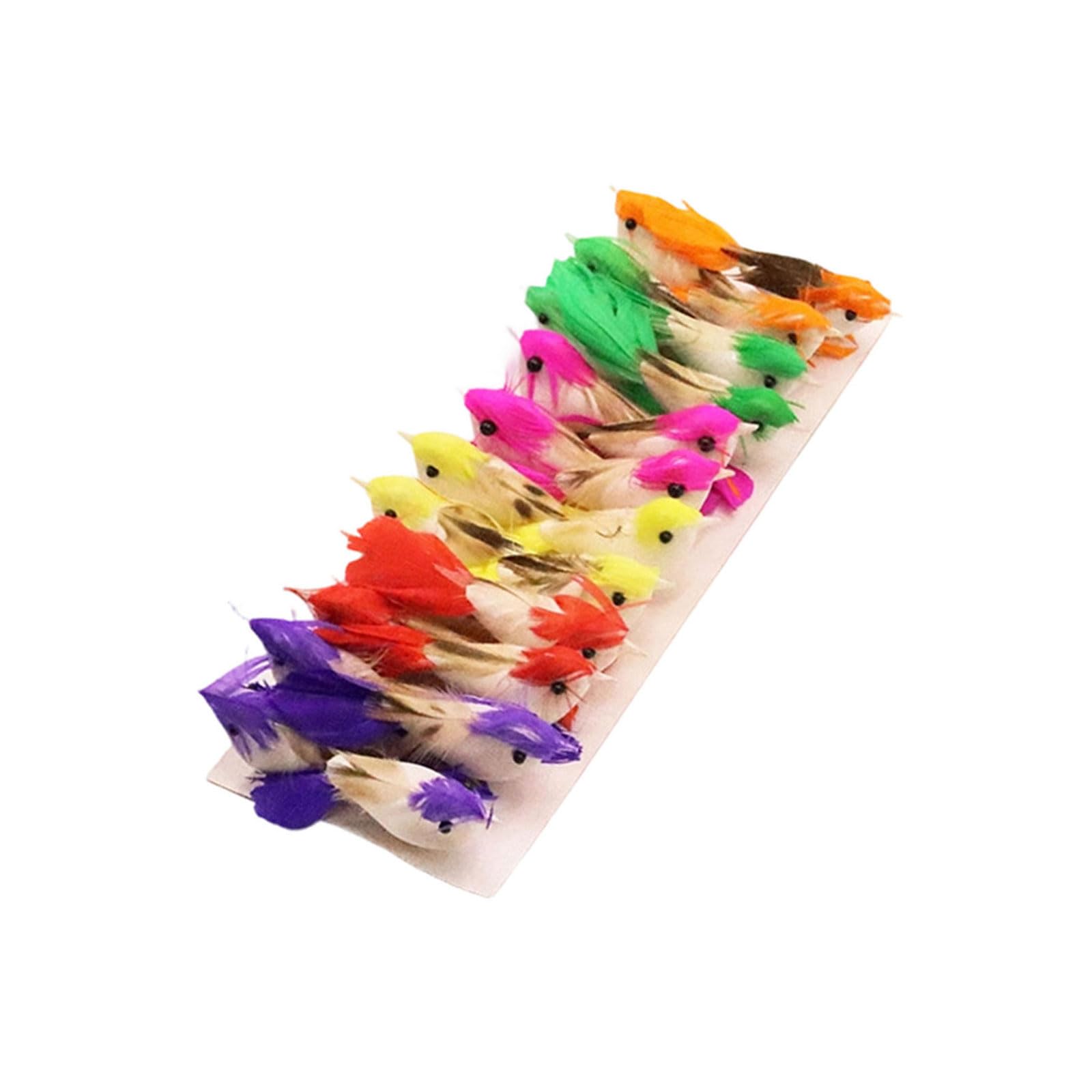 Nvoqilin B 6 / 24Pcs Artificial Miniature Irds Ornaments For Home Patio Tree Display Artificial Ird Set