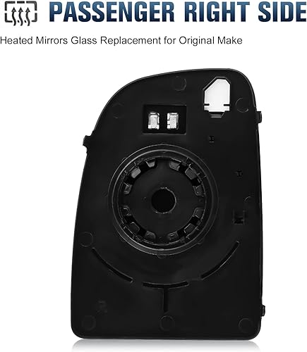Miniatura 5 de Espejo lateral del pasajero de vidrio para Ram Promaster 2014-2021 15002500  3500 con calefacción, espejo de remolque con placa de respaldo de