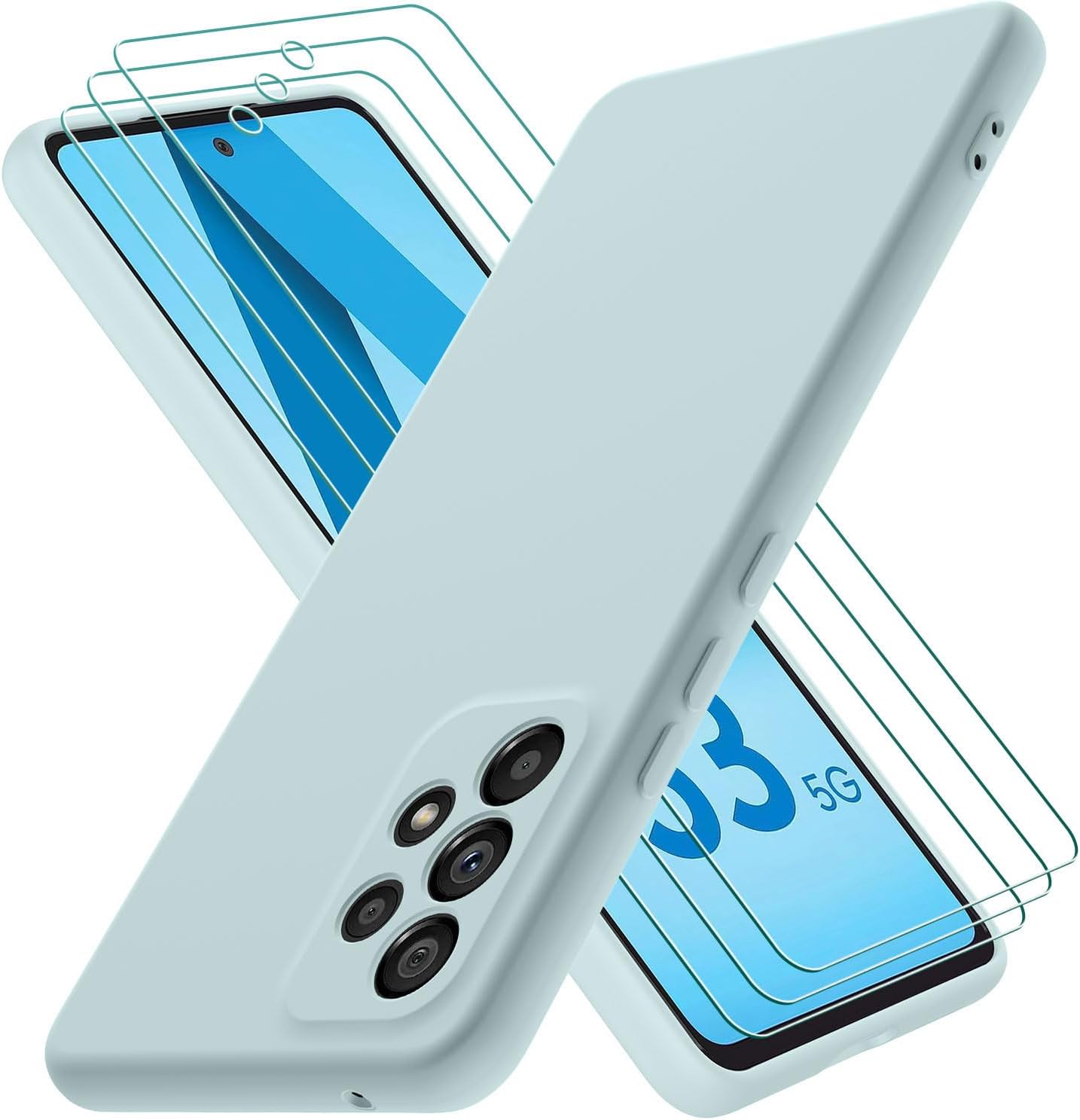 Coque Complète Pour Oppo A5 - Housse TPU Souple + Verre Trempé 9H + Film Objectif - Transparente Antichoc