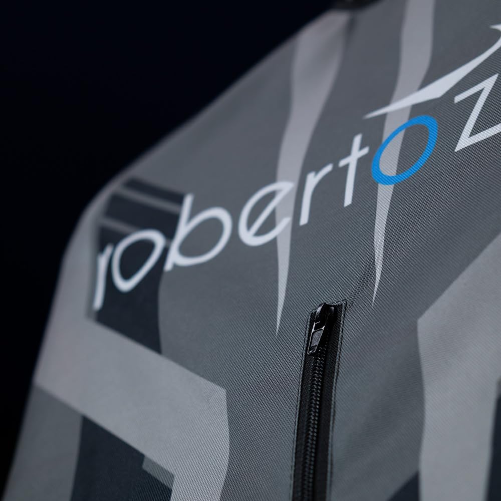 Xzone Skórzany kombinezon motocyklowy, pokrowiec premium na motocykl, oddychająca ochrona skórzanego kombinezonu – odporny na kurz i wilgoć, uniwersalne dopasowanie z wentylacją, czarny, Universal