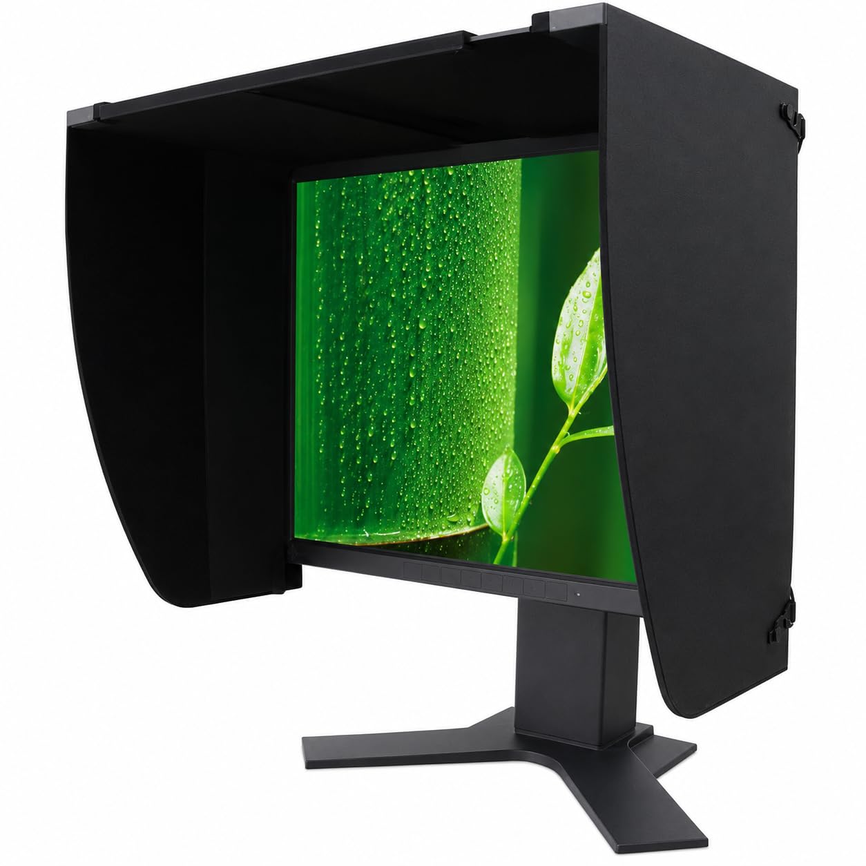 Computer-Monitor-Sonnenschutz, verstellbarer Blendschutz mit faltbaren Seitenteilen für Büro- und Gaming-Bildschirme von 43,2 bis 71,1 cm (17 bis 28 Zoll)