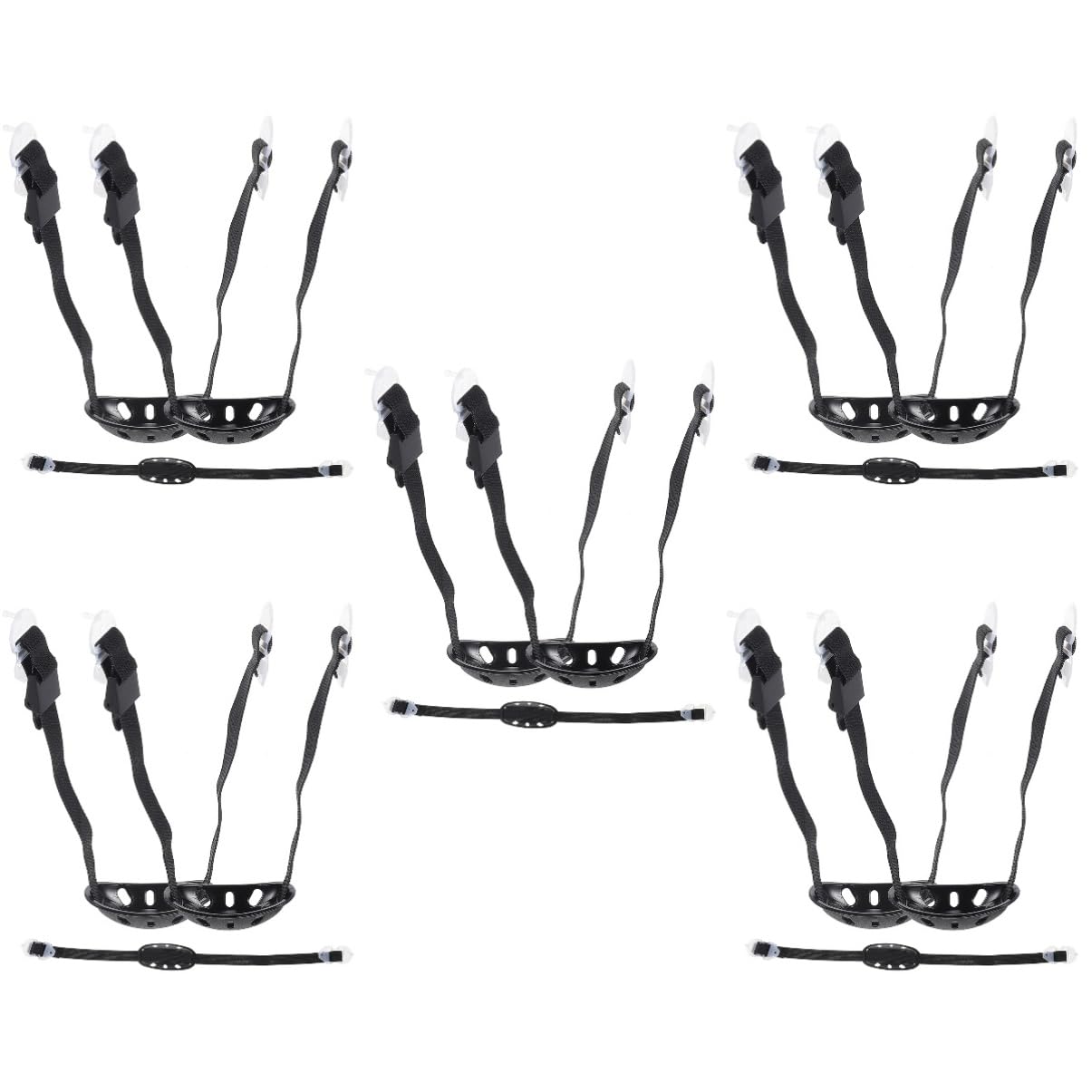 Toyvian Sottogola Del Casco Costruzione Di Elmetti Approvati Bande Mento Sudore Sottogola Per Cappello Da Costruzione Comodo Sottogola Poliestere Black