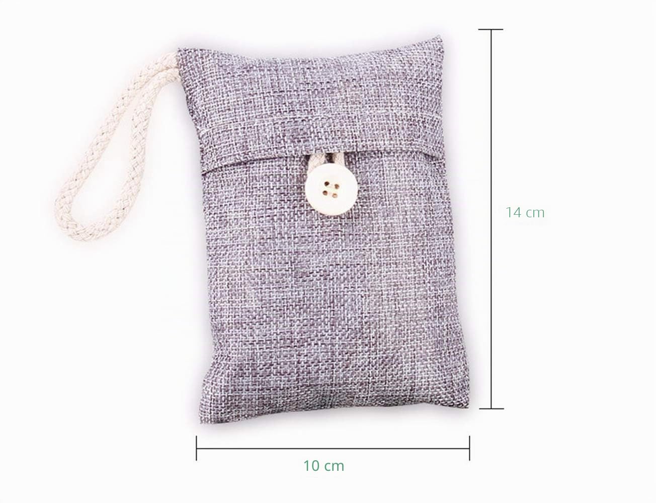 Carbón De Bambú Purificadores De Aire, Bolsas De Carbón Activado Absorbedor De Olores Refrescantes Del Absorbedor De Humedad Para El Hogar, Coches, Etc (Paquete De 5, 100 G Cada Una)