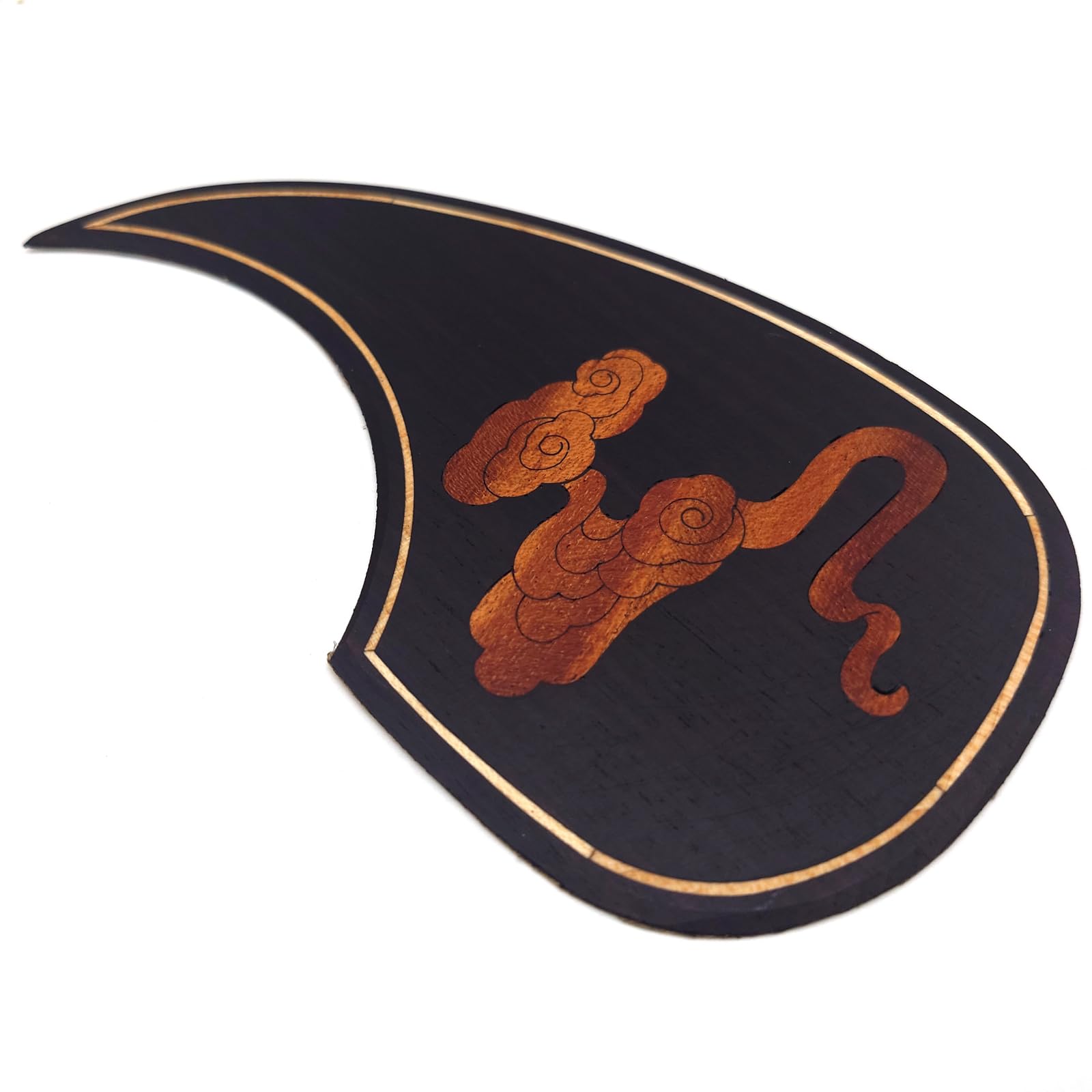 Guitar Pick Guard, Battipenna in abalone in palissandro autoadesivo for Chitarre acustiche folk D-45 Taylor(3)