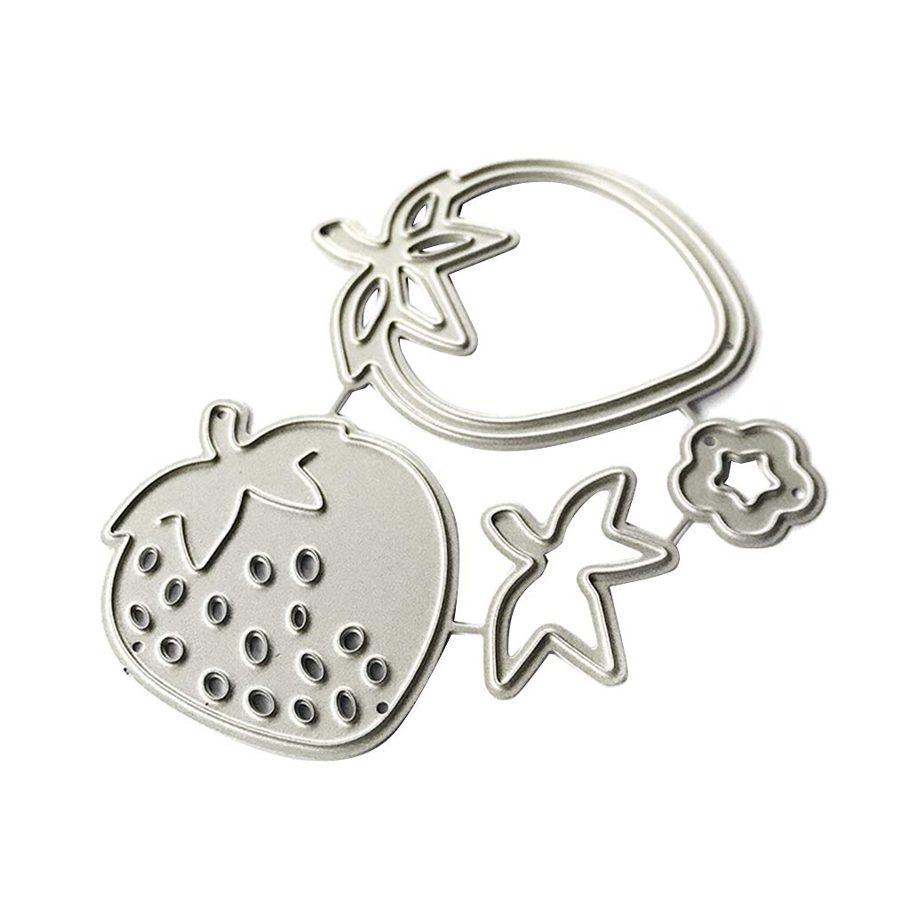 Maxtonser Strawberry Metal Cutting Dies Stencil Scrapbooking Album Stamp Paper Card Embossing Decor Craft