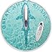 Power Coin Great White Shark Gran Tiburon Blanco 1 Oz Moneda Plata 5$ Palau 2021