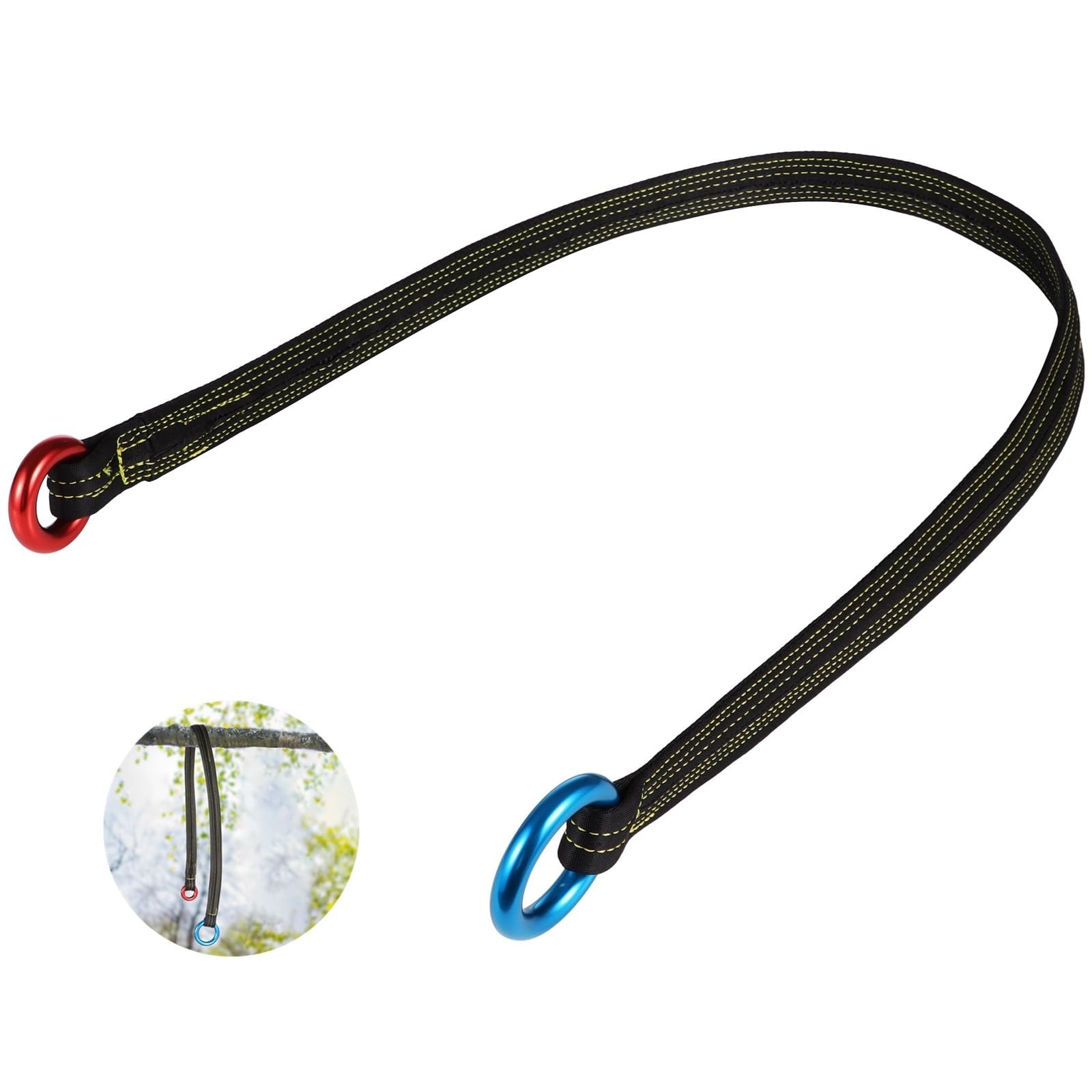 Climbing Cambium Saver Loop Belt, Tree Arborist Friction Saver, Tree Climbing Rope, Tree Sling Retrievable