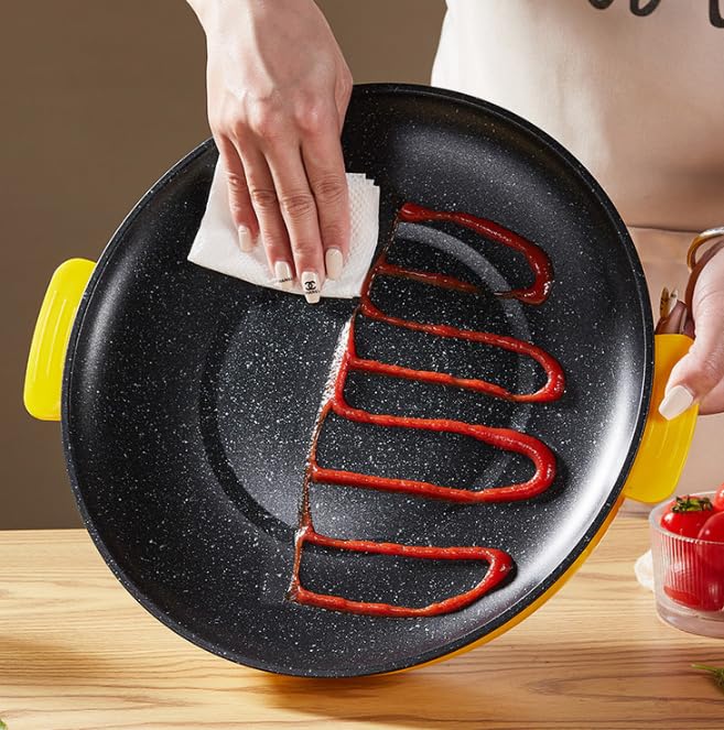 Sartén eléctrica, sartén antiadherente, sartén de cocina para el hogar 3