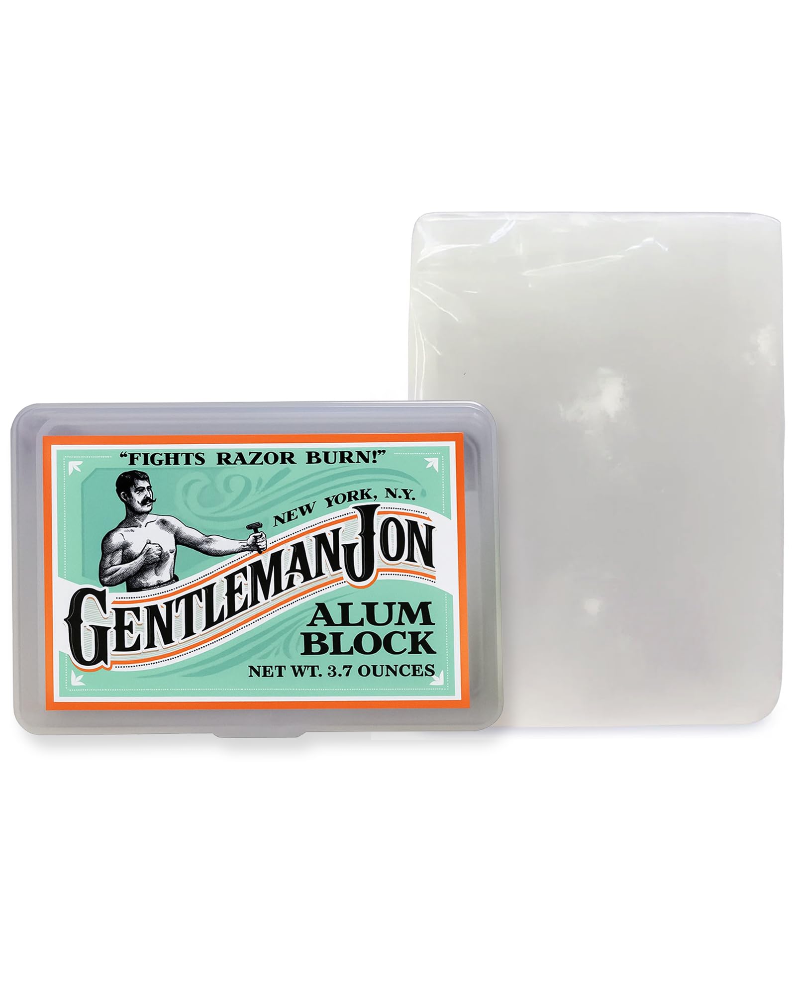 Gentleman Jon 3.5 Ounce Alum Block in Plastic Case